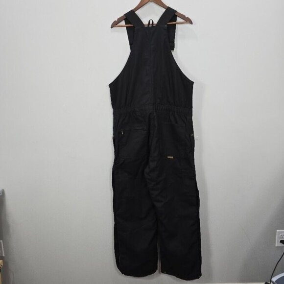 Berne Insulated Overalls Medium Short 40-42 Black Bib Canvas Workwear - Picture 7 of 16
